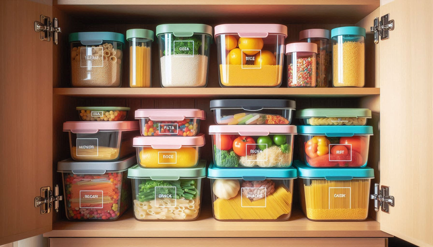 Food storage containers - durable and airtight containers designed to keep your food fresh and organized.