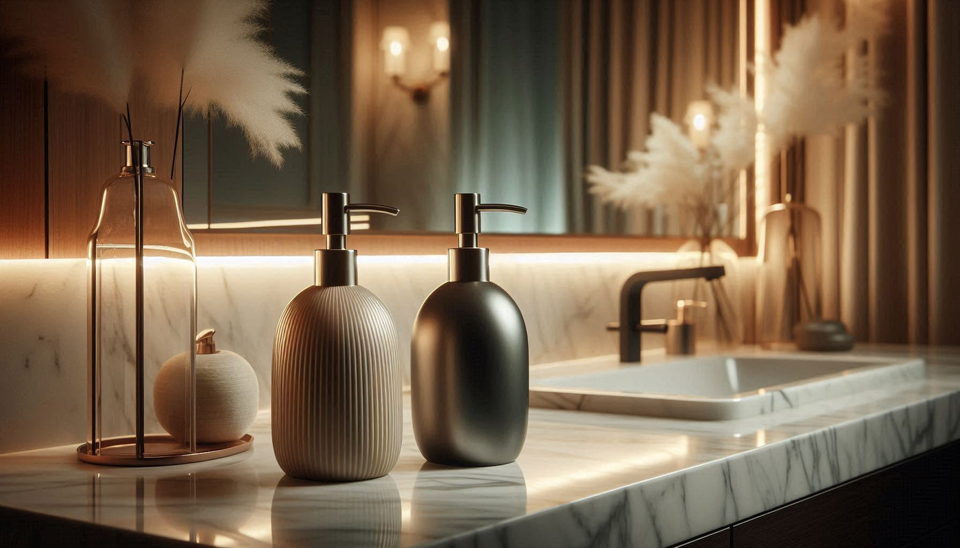 Liquid soap dispensers - stylish and functional dispensers for easy access to liquid soap, perfect for bathrooms and kitchens.
