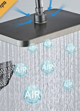 Switch between rain, mist, and pulse settings for a personalized shower experience.

