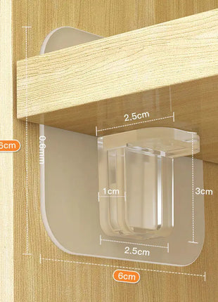 Keep your shelves and wall-mounted items stable with this set of 40 adhesive support pegs. Easy to install and highly effective.