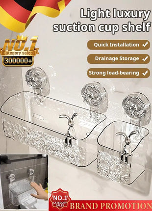 Enjoy convenient access to your bathroom items with this 360-degree rotating suction cup. Easy to install and remove with strong suction power.