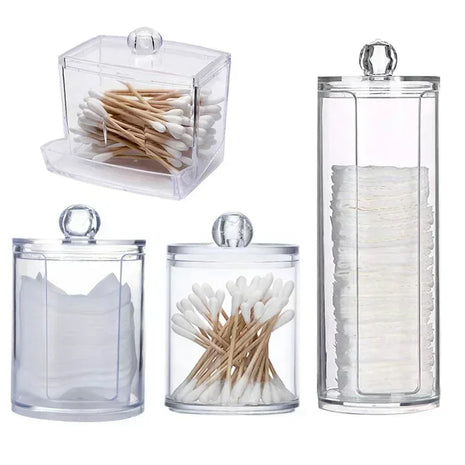 A versatile round organizer perfect for storing cosmetics, jewelry, and sundries in a stylish way.