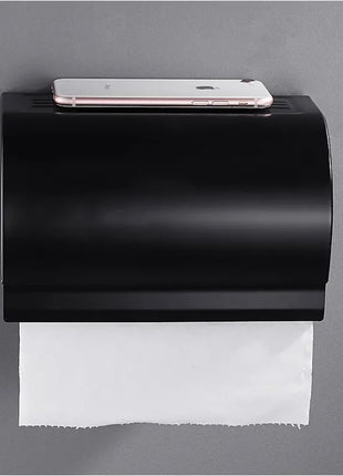 Features practical storage for both toilet paper and tissues, perfect for modern bathrooms.