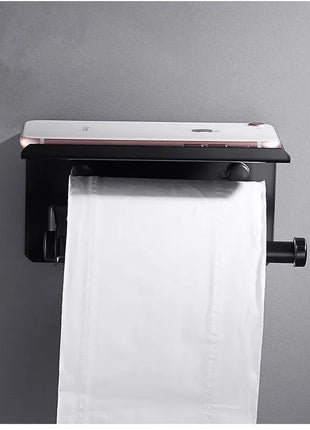 Combines elegance and functionality with a sleek black finish and easy installation.