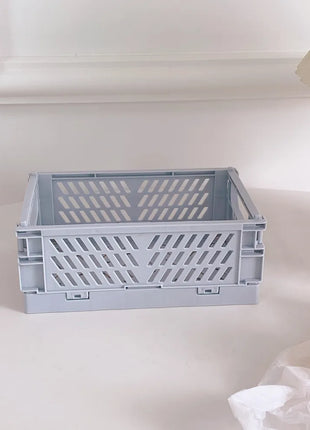  Organize your space with this blue foldable storage box. Ideal for storing vegetables, fruits, toys, and office items. #BlueStorageBox #HomeOrganization