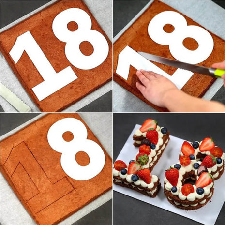 Create personalized cakes for special occasions with these number molds.

