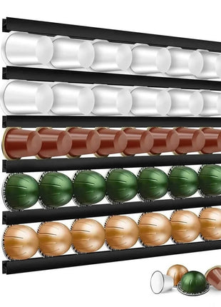 Made from high-quality plastic, this holder is perfect for capsules from brands like Starbucks and Green Mountain.