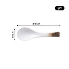 Crafted from durable ceramic, this Japanese ramen spoon is both functional and beautiful.