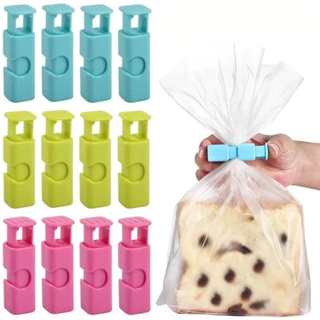 Seal food bags effortlessly with this durable, reusable clip.