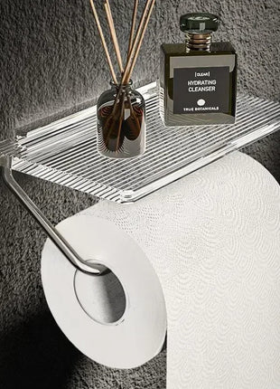 Keeps toilet paper rolls neatly organized and off the floor or counter, creating a minimalist and impressive look.