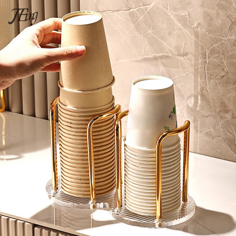 A stylish way to organize your cups and mugs in any kitchen setting.

