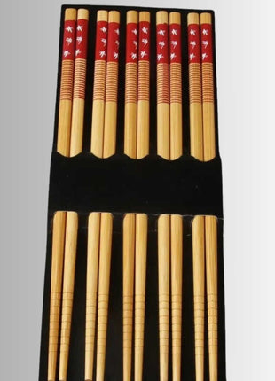 Elegant chopsticks made from eco-friendly bamboo, combining style with sustainability.