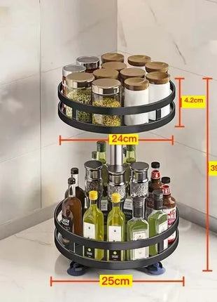 Keep all your essential spices at hand for efficient meal preparation.
