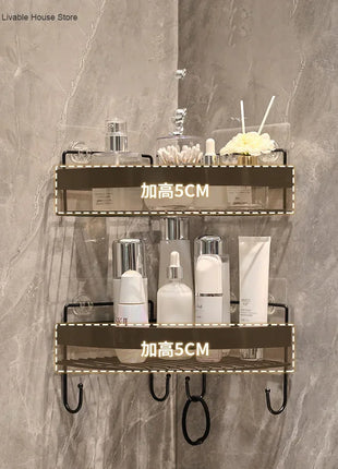 This rack is perfect for hanging small towels or washcloths, keeping them within easy reach.