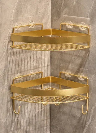 Enjoy a clean and tidy bathroom with this wall-mounted rack that helps keep your space organized.