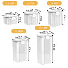 The airtight vacuum seal helps retain the aroma and flavor of your stored items like coffee, sugar, and spices.

