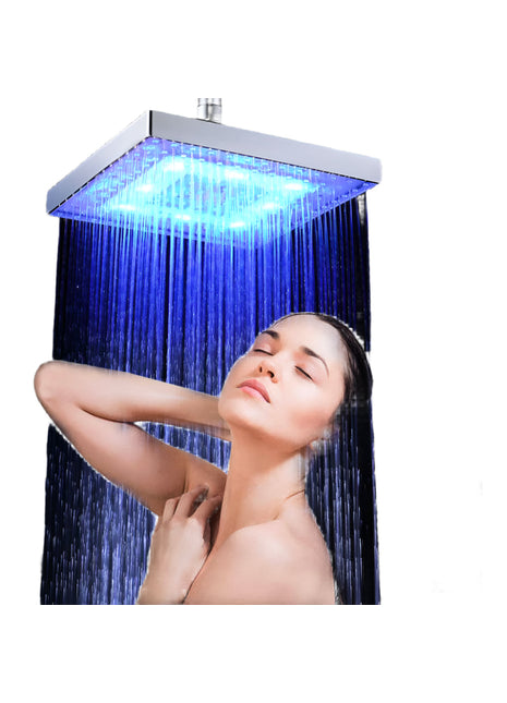 ראש מקלחת עם תאורת LED משתנה לפי טמפרטורה – לחוויה בטוחה ונעימה

