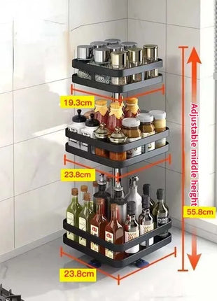 Sleek and contemporary, this rack complements any kitchen decor.
