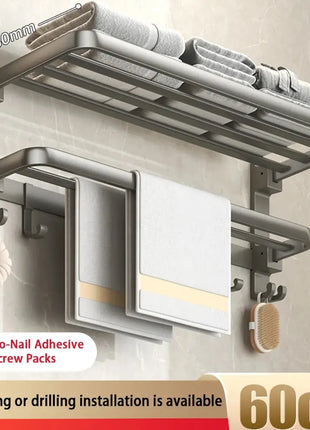 This versatile rack is ideal for use in bathrooms, showers, and even kitchens, offering flexible storage solutions.