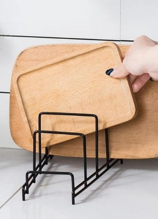 Stops pot lids from scattering in drawers or on shelves, maintaining order in your kitchen.