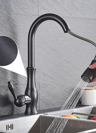 Enjoy the convenience of a fully rotatable spout with ergonomic design.

