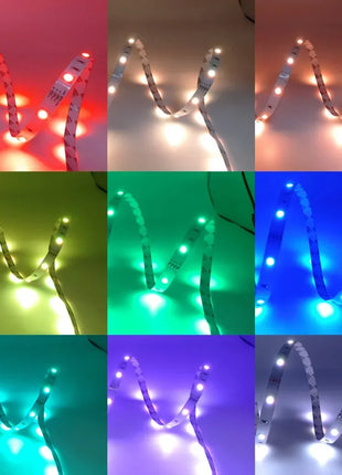 רצועת לד חכמה גמישה RGB עם שליטה באפליקציה ושלט - תאורה צבעונית חווייתית לעיצוב טלוויזיה וחללים