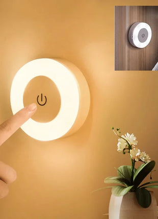 פנס LED נייד עם טעינה USB – תאורת לילה לחדר מגורים ושינה