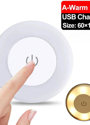 פנס LED נייד עם טעינה USB – תאורת לילה לחדר מגורים ושינה