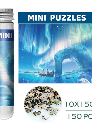 פאזל מיני 150 חלקים בצינור מבחנה – חוויית משחק מהנה לכל המשפחה
