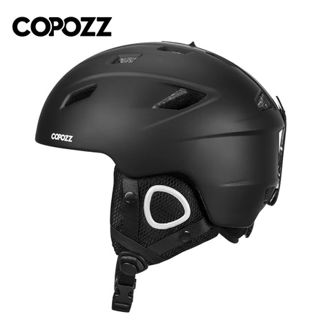 קסדת סקי Copozz למבוגרים וילדים – קסדת סקי חצי-כיסוי בטיחותית עם מגן שלג ואופנוע