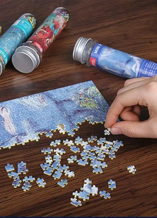פאזל מיני 150 חלקים בצינור מבחנה – חוויית משחק מהנה לכל המשפחה