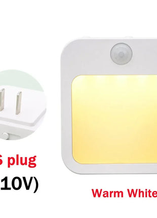 תאורת לילה LED עם חיישן תנועה – Plug EU