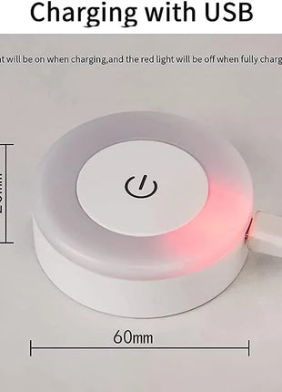פנס LED נייד עם טעינה USB – תאורת לילה לחדר מגורים ושינה