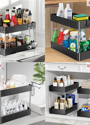 This organizer features a minimalist design that complements any home decor.
