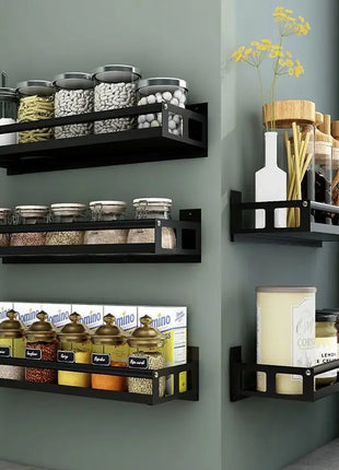 Upgrade your kitchen with this modern and durable spice storage solution.
