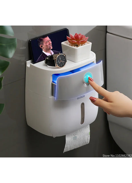 מארז חכם לאחסון וניהול נייר טואלט – פתרון מתקדם לאמבטיה
