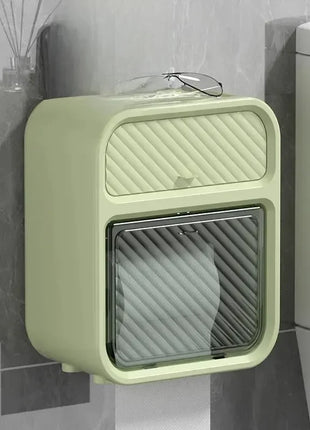 Save space and stay organized with this stylish, waterproof bathroom organizer that combines form and function.