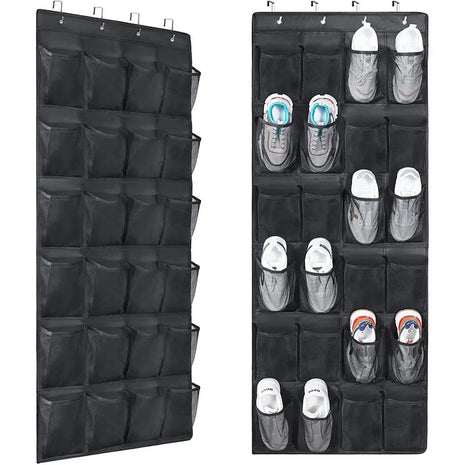 This over-the-door shoe organizer helps you maximize your storage space while keeping your shoes organized.

