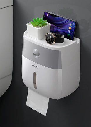 "Space-Saving Toilet Paper Management System - Perfect for Small Bathrooms"