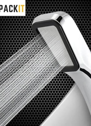 A modern 200mm square shower head for an enhanced shower experience.
