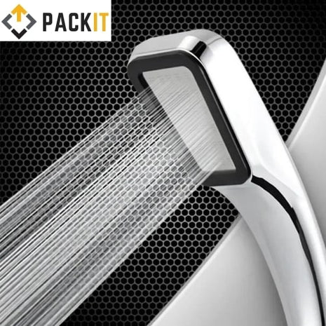 A modern 200mm square shower head for an enhanced shower experience.
