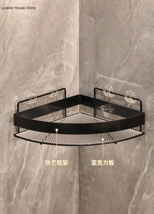 Add a modern touch to your bathroom decor with the elegant gold finish of this rack.