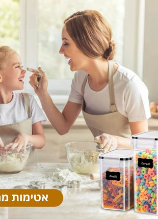 Crystal clear containers that add beauty and cleanliness to your kitchen.
