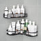 Easily attaches to bathroom or kitchen walls without the need for drilling or tools.
