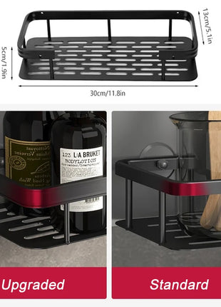 Organize everything from toothpaste to shampoo with this practical and stylish bathroom shelf.