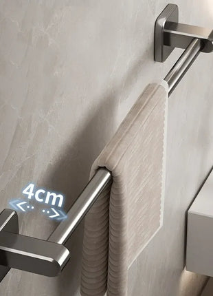 Ideal for not just towels, but also shampoo, toiletries, and other small items.

