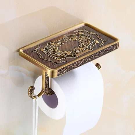 מחזיק נייר טואלט לתלייה על קיר בסגנון וינטאג
