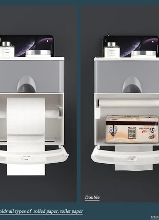 Space-saving wall-mounted design for modern bathrooms.