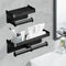 Perfect for bathrooms, toilets, or showers, this wall-mounted holder offers heavy-duty support without drilling.