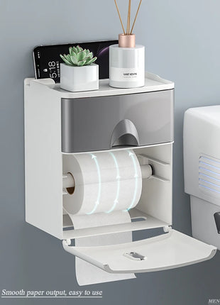Keep your bathroom organized and dry with this water-resistant storage box.